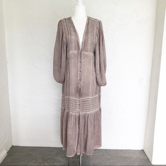 Young Fabulous Broke Joplin Boho Midi Dress Large - Picture 2 of 9